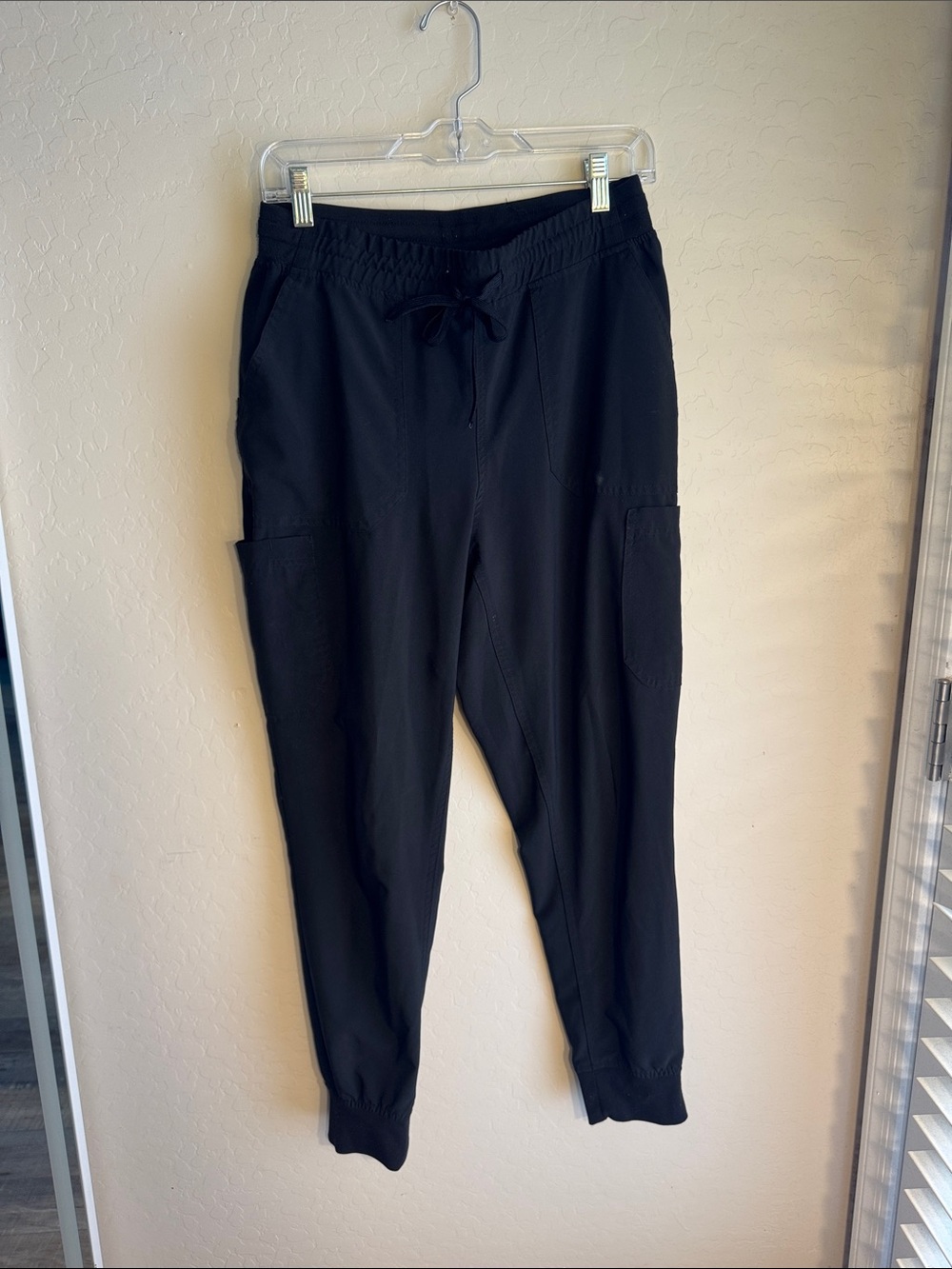Carhartt Black Women's Cargo Scrubs with Drawstring